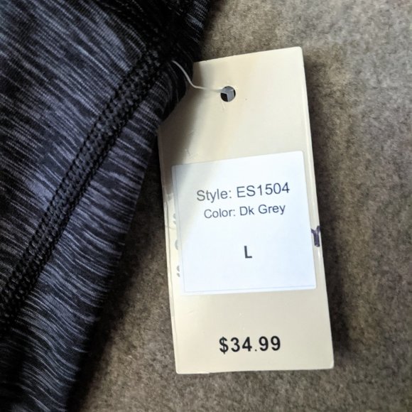 Flex'n Women's Dark Gray Leggings Size L NWT - Picture 3 of 8